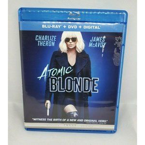 Atomic Blonde Blu-ray James McAvoy John Goodman 2 Disk DVD No Scratches